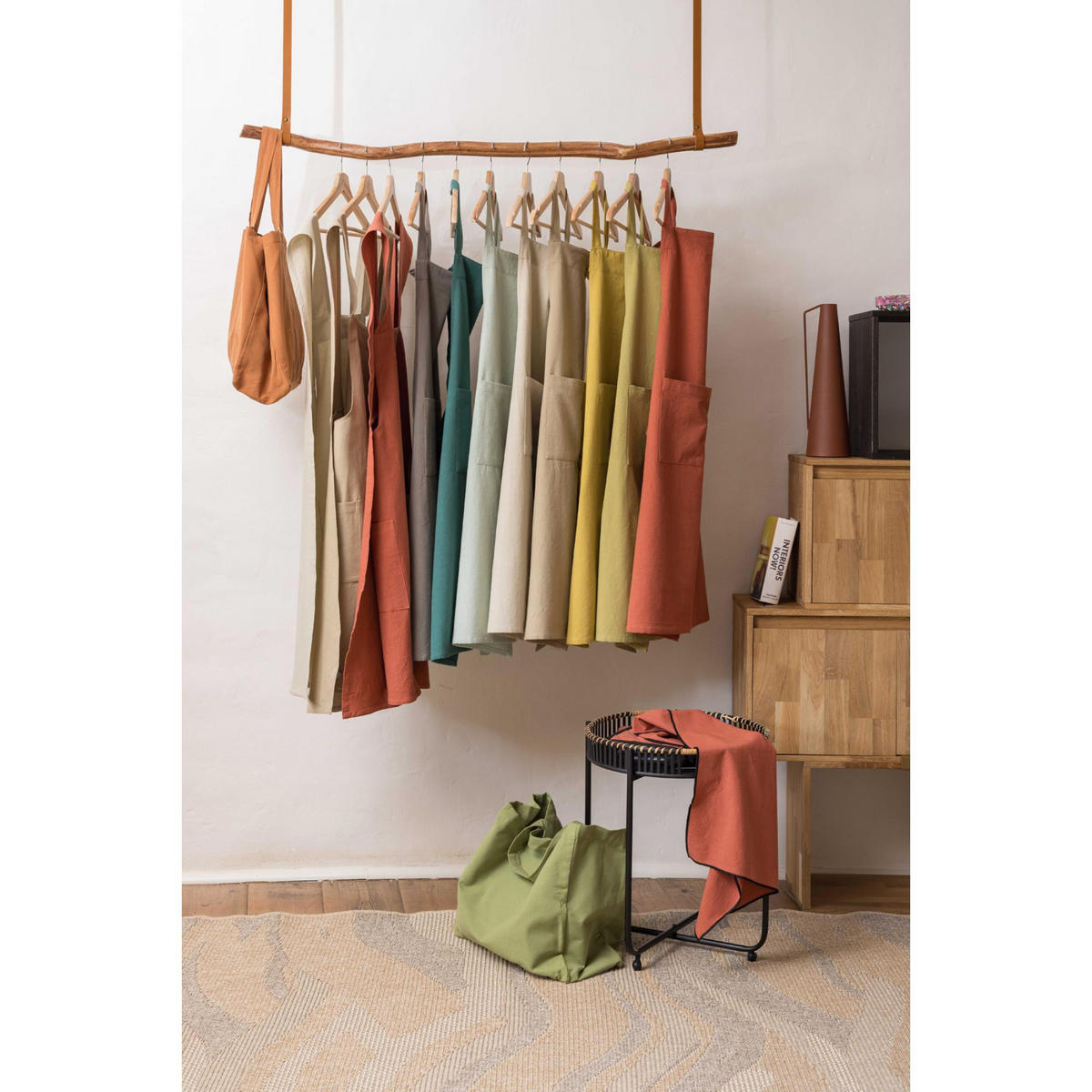 SET AUS RECYCELTEM TOPFHANDSCHUH/TOPFLAPPEN Grace tomette 18 x 32 cm - Rot, Textil (18/32cm) - Winkler