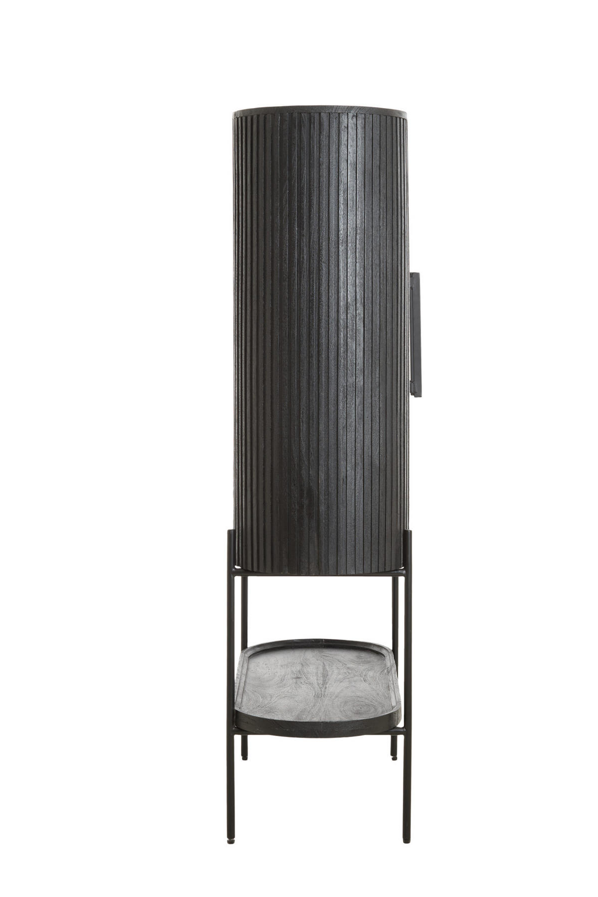 SCHRANK DUMOSI - Schwarz, Holz (100/165/40cm) - Light & Living