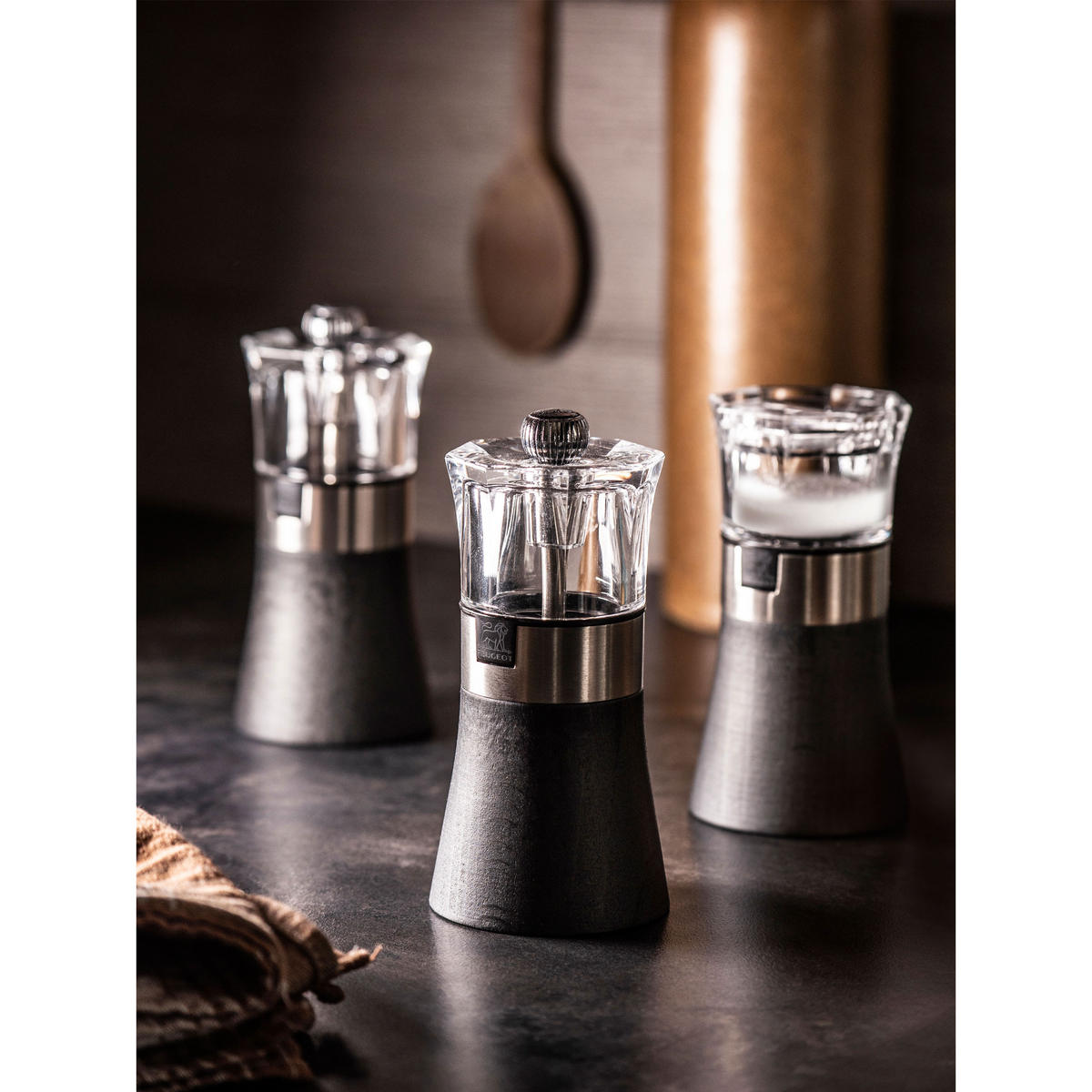 SALZMÜHLE Oslo 12cm Acryl Graphit Stahlmahlwerk - Grau, Kunststoff (5.9/12/5.9cm) - PEUGEOT