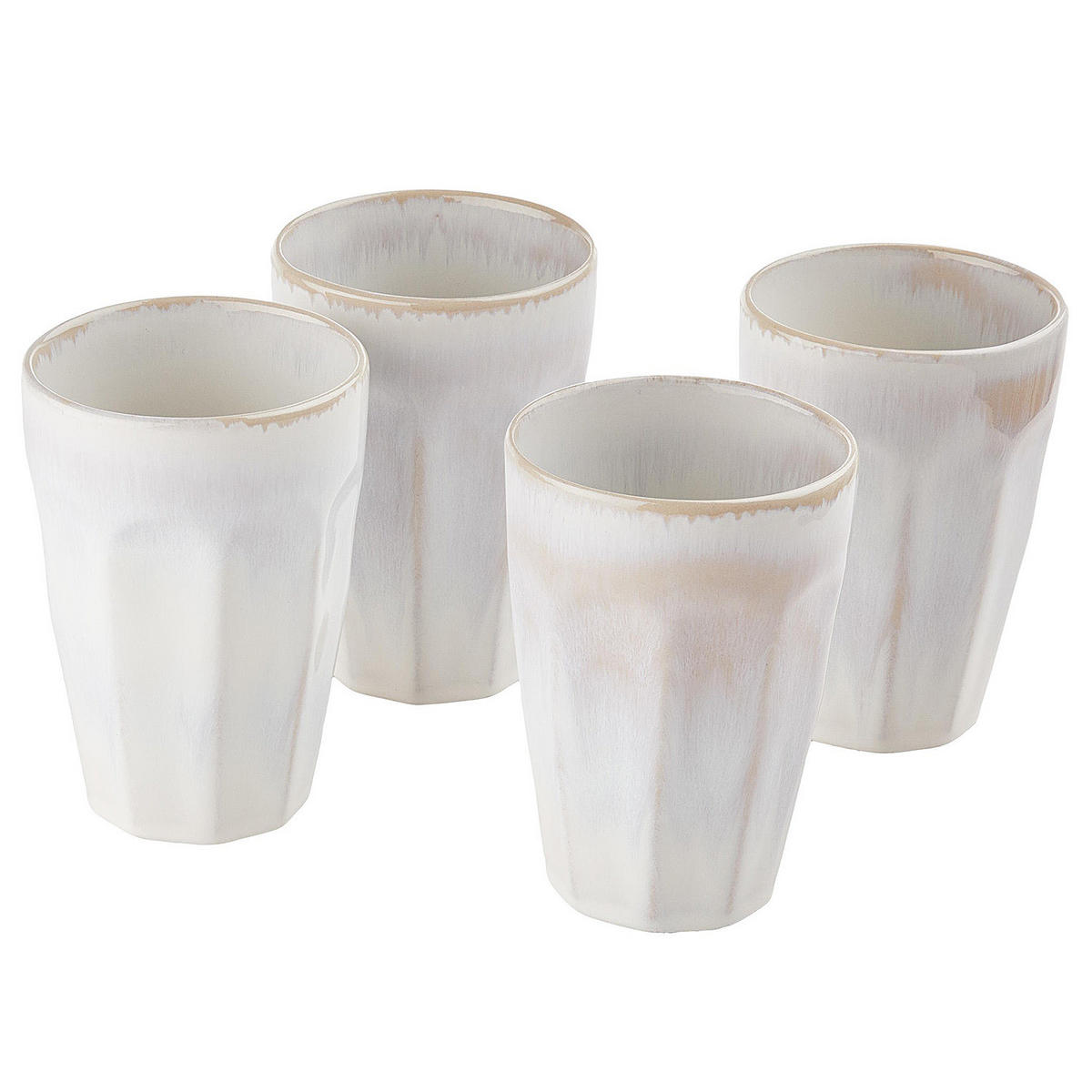 LATTE-MACCHIATO-TASSE (6er Set) Bergamo - Weiß, Keramik (0.33L) - Butlers