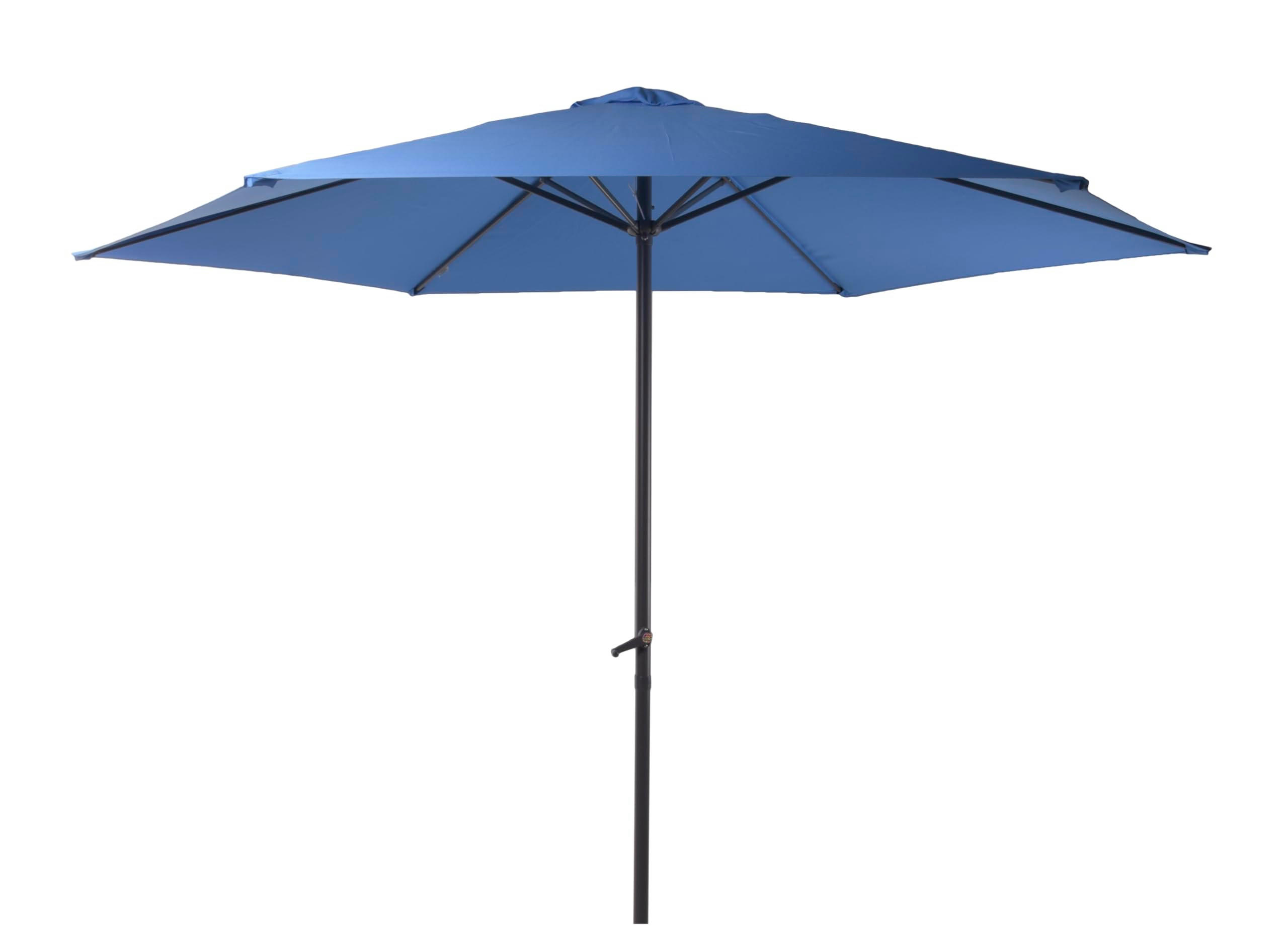 SONNENSCHIRM Thomas Ø 300cm 6 Streben Blau Gartenschirm - Blau, Kunststoff (295/295cm) - DELUKE