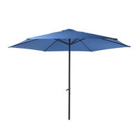 SONNENSCHIRM Thomas Ø 300cm 6 Streben Blau Gartenschirm - Blau, Kunststoff (295/295cm) - DELUKE