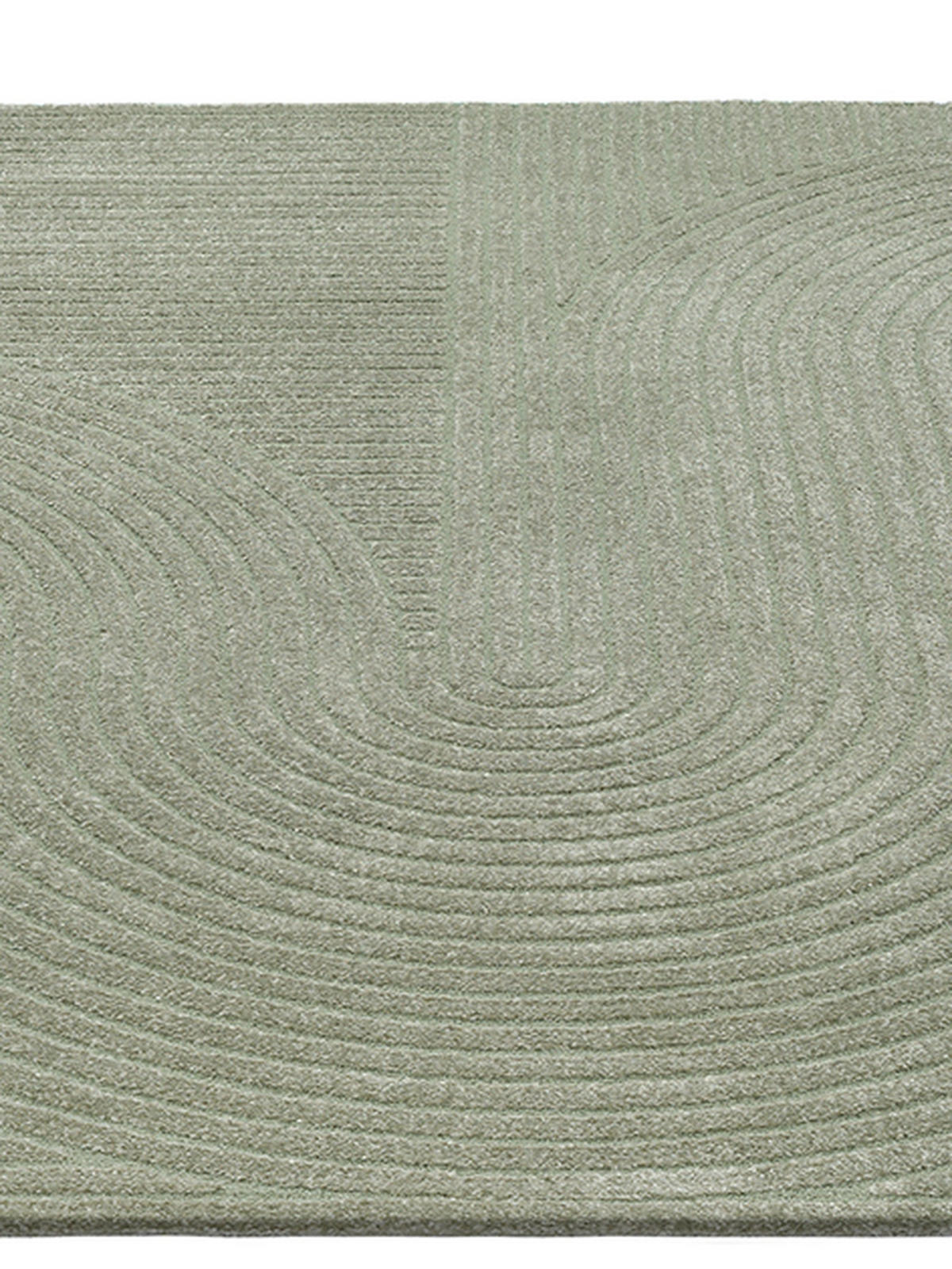 TEPPICH Kurzflor CETINA Geometrisch Polypropylen-Polyester Grün 200 x 290 cm - Grün, Textil (200/290cm) - KADIMA DESIGN
