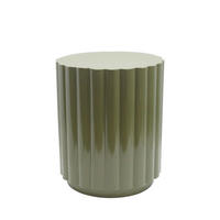 BEISTELLTISCH - Metall - Grüner Khaki - Grün, Metall (38/38/46cm) - Drawer