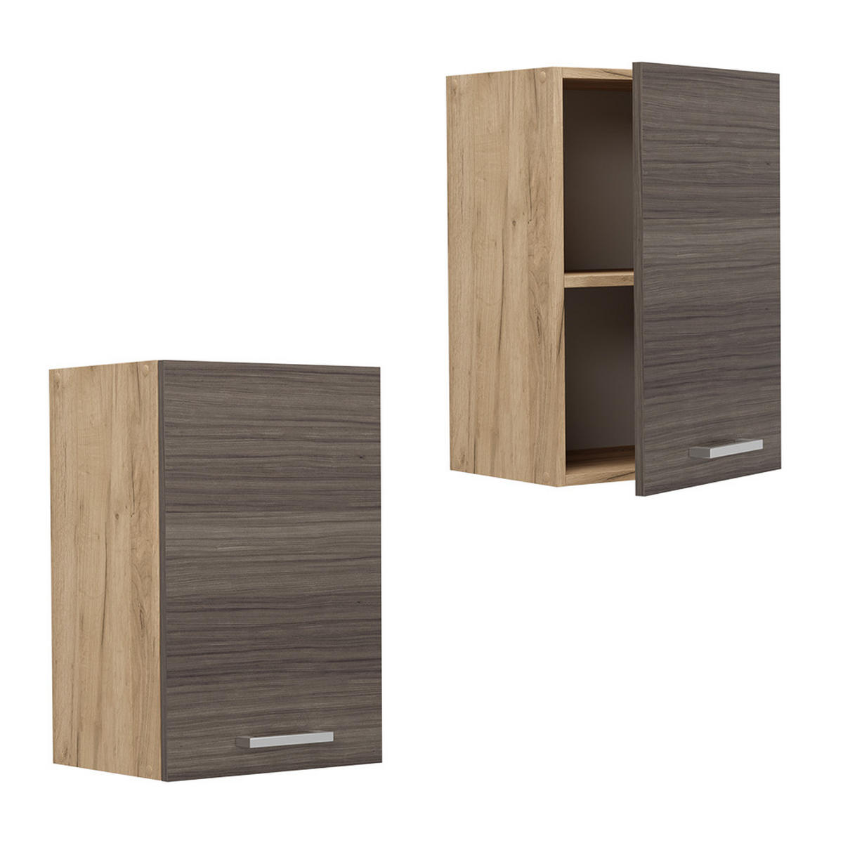HÄNGESCHRANK R-Line Edelgrau 40 cm - Honigeiche/Eiche Wotan, Holzwerkstoff (40/60/31cm) - Vicco