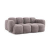 2-SITZER SOFA Chenille Stoff Violett - Flieder/Schwarz, Holzwerkstoff/Kunststoff (210/72/115cm) - Makamii
