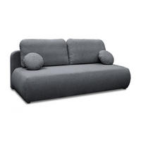 Schlafsofa CLAIRE, zweisitzig, mit Schlaffunktion, Neve 90 - Grau, Textil (208/90/95cm) - Lookway