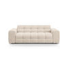 SOFA Kendal aus strukturiertem Stoff beige 3 Sitzplätze - Beige, Textil (103/79/222cm) - Micadoni