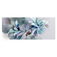 FOTOTAPETE 250x104 cm - Florale Abstraktion - Grün, Textil (250/104cm) - Wallfluent