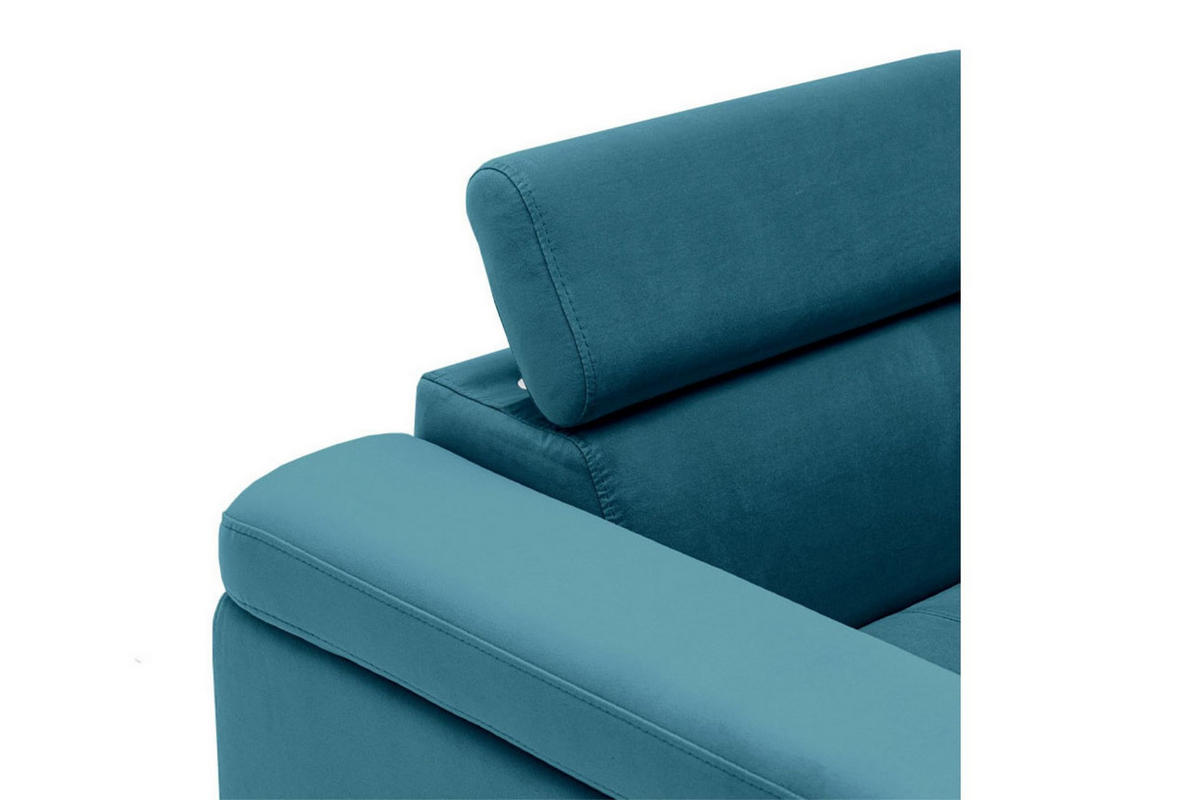 SESSEL JUNIOR mit verstellbare Kopfstütze Velours Smaragdgrün - Smaragdgrün/Schwarz, Holz/Textil (116/90/92cm) - Muffo