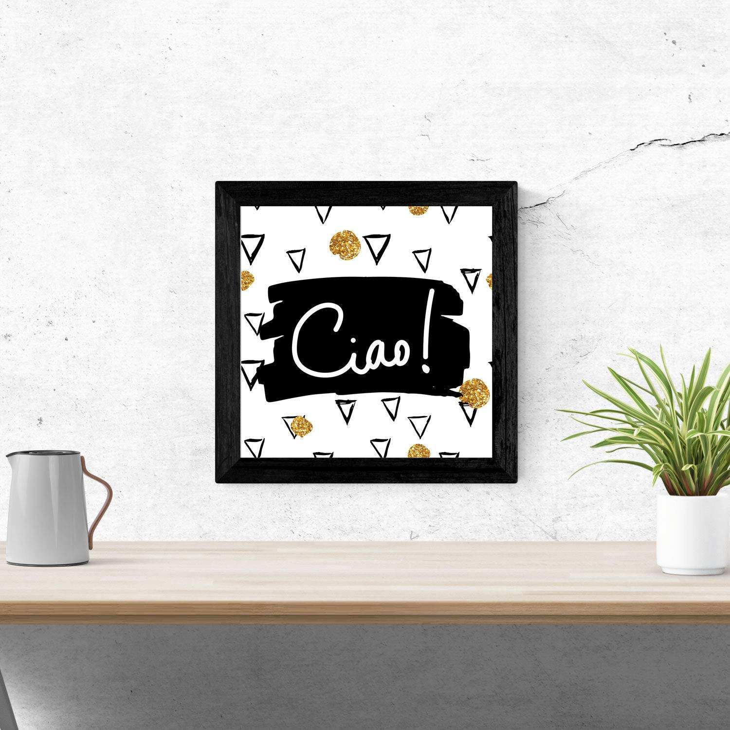 POSTER Set Mit 6 Blätter Gestempelt Grüsse Hallo, Ciao, Bonjour - Klar, Papier (29/3cm) - Nacnic