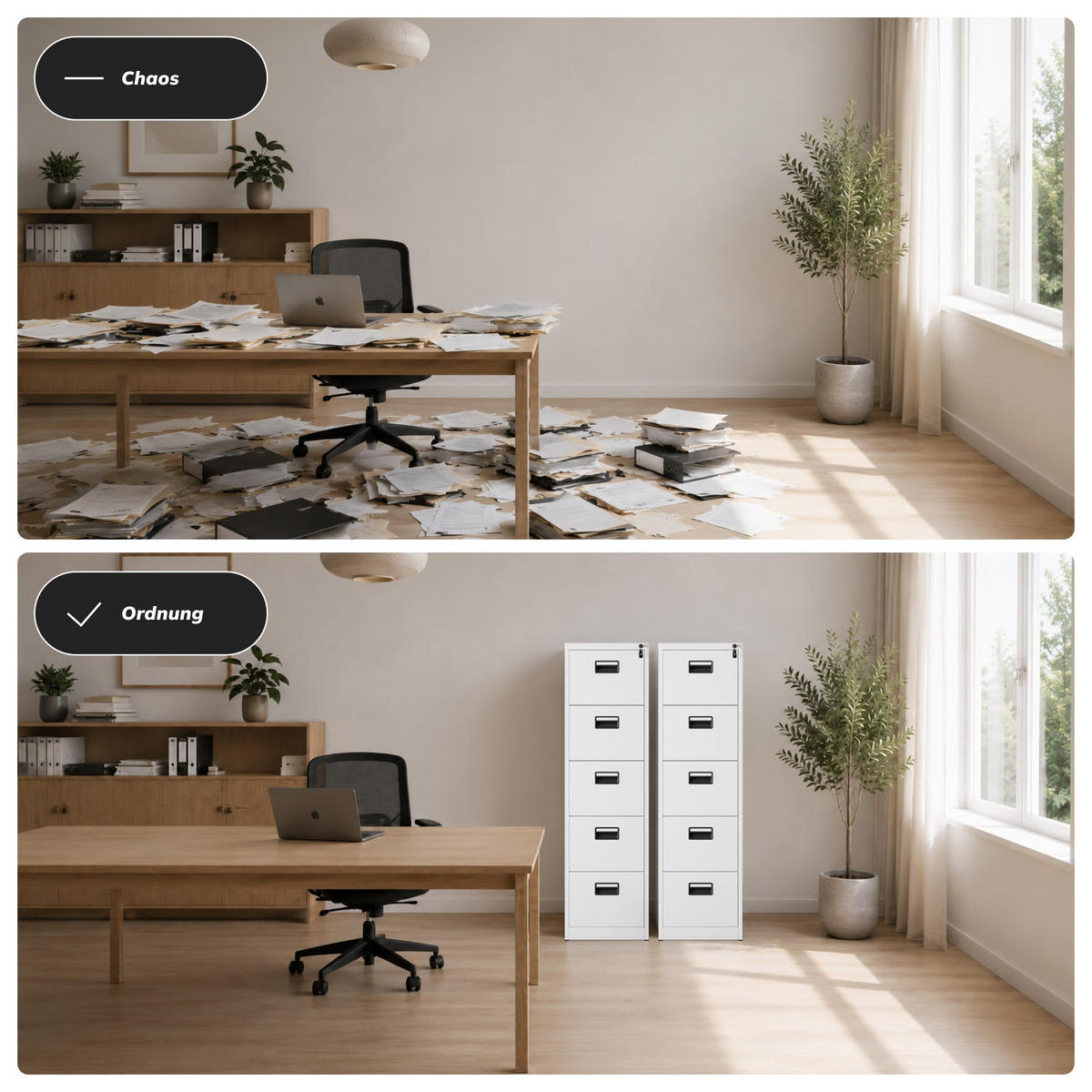 AKTENSCHRANK aus Metall SARA V5 460 x 1625,5 x 600 mm - Weiß, Metall (46/163/60cm) - Jan Nowak