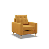 LOUNGESESSEL BLANK, Gelb - Gelb, Textil (75/88/92cm) - Mebligo