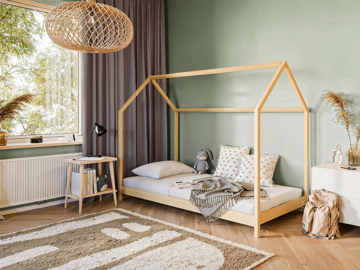 KINDERBETT Karin 90x200 natur - Hellbraun, Holzwerkstoff (90/200cm) - Kids Collective