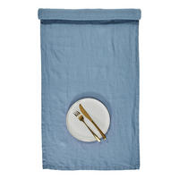 TISCHLÄUFER Riga 50x160cm - Blau, Textil (50/160cm) - Butlers