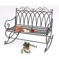 SCHAUKELBANK Metall Dunkelgrau 112 cm 132730 - Grau, Metall (112/100/95cm) - DanDiBo