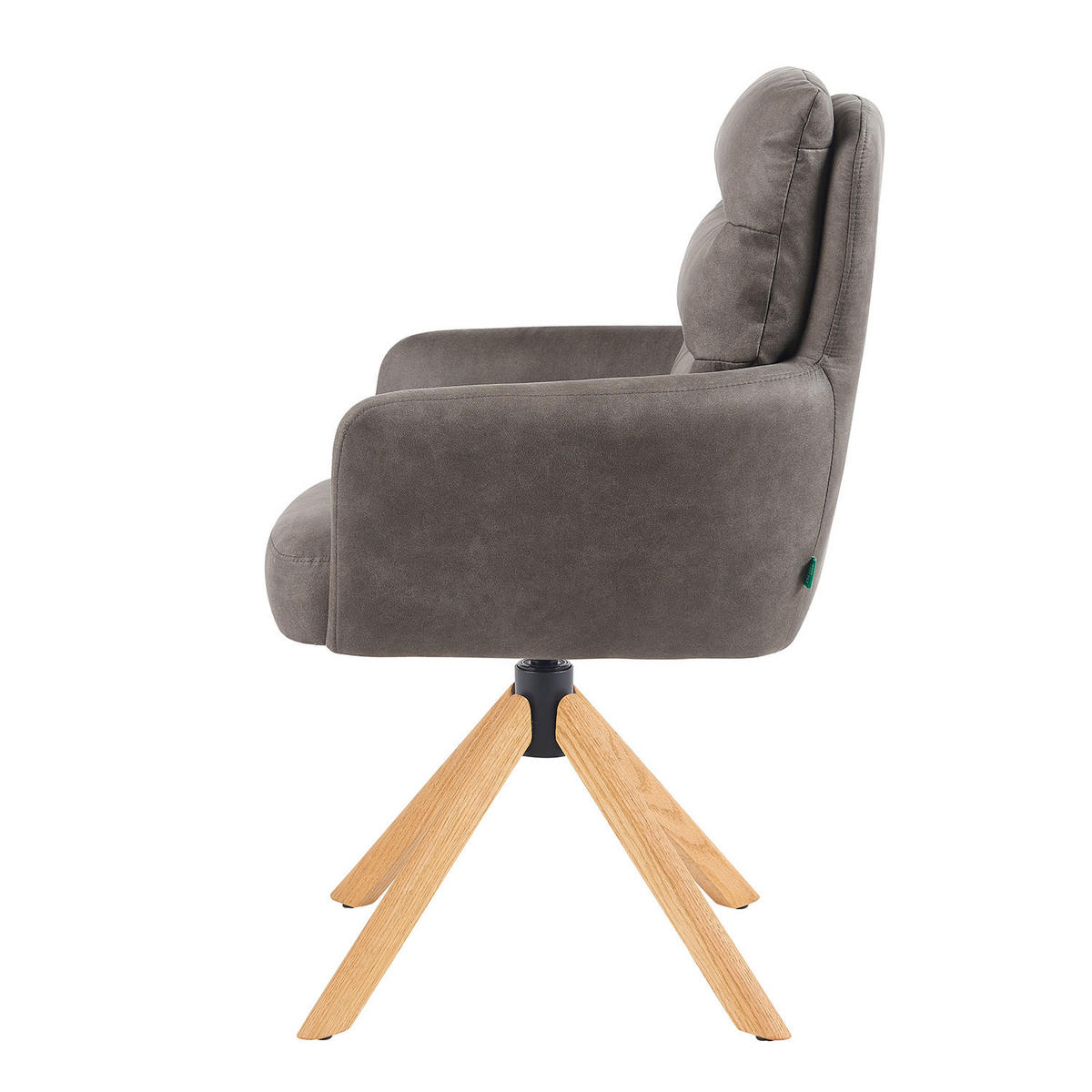 ARMLEHNSTUHL Mika-Jule - Honigeiche/Taupe, Eichenholz/Holz (59/94/66cm) - DUBI Möbel