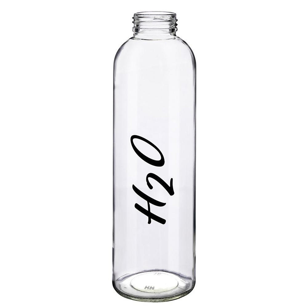 WASSERFLASCHE Glas Gravur 700 ml Transparent - Transparent, Glas (6.5/24/6.5cm) - Excellent Houseware