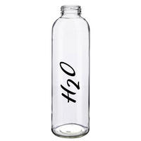 WASSERFLASCHE Glas Gravur 700 ml Transparent - Transparent, Glas (6.5/24/6.5cm) - Excellent Houseware