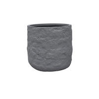 PFLANZKASTEN The Rock 36x33 cm, Grau, Fiberstone - Anthrazit, Kunststoff (36/33/36cm) - dasmöbelwerk