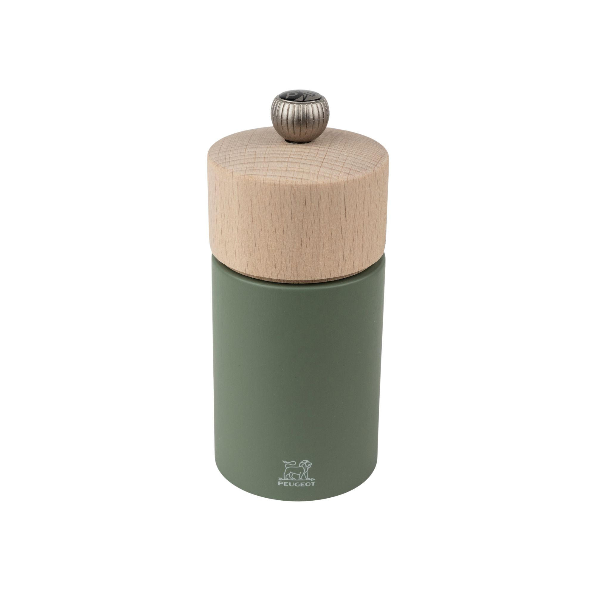 PFEFFERMÜHLE Boreal 12cm Buchenholz Olivgrün Stahlmahlwerk - Grün, Holz (52/12/52cm) - PEUGEOT