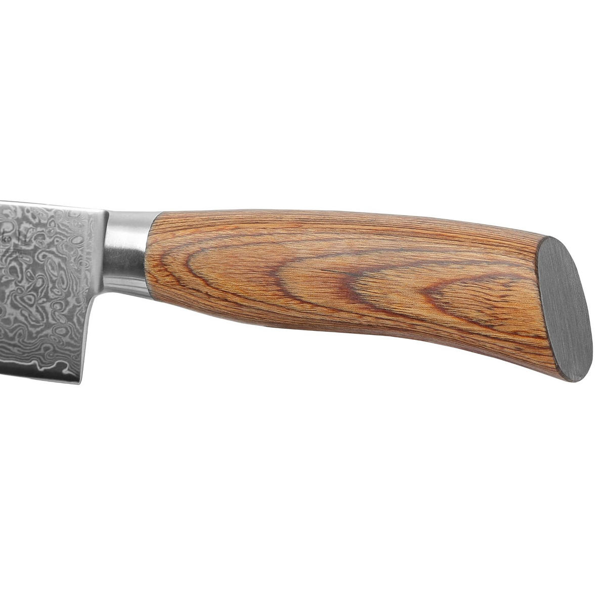 MESSERSET 3-tlg Damast - Braun, Metall - Wakoli