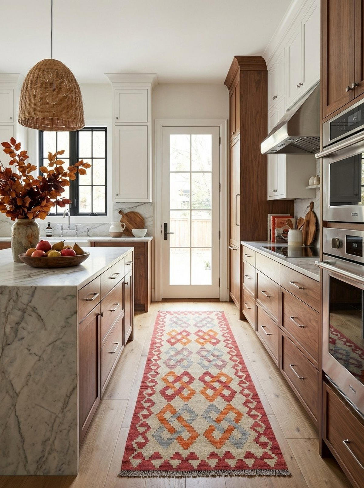 HANDWEBTEPPICH Kelim Gashgai Beige 193/57 cm Schurwolle - Beige, Textil (57/193cm) - Looma