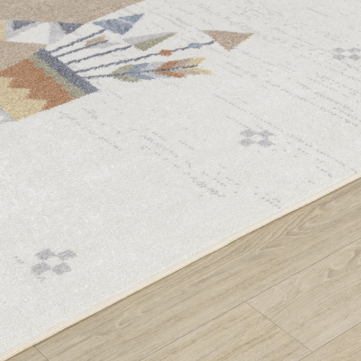 KINDERTEPPICH Maschinenwaschbar 120x170 cm Beige - Beige, Textil (140/200cm)
