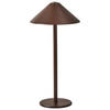 LED-TISCHLEUCHTE Braun Francoli - Braun, Metall (15/15/31cm) - Beliani