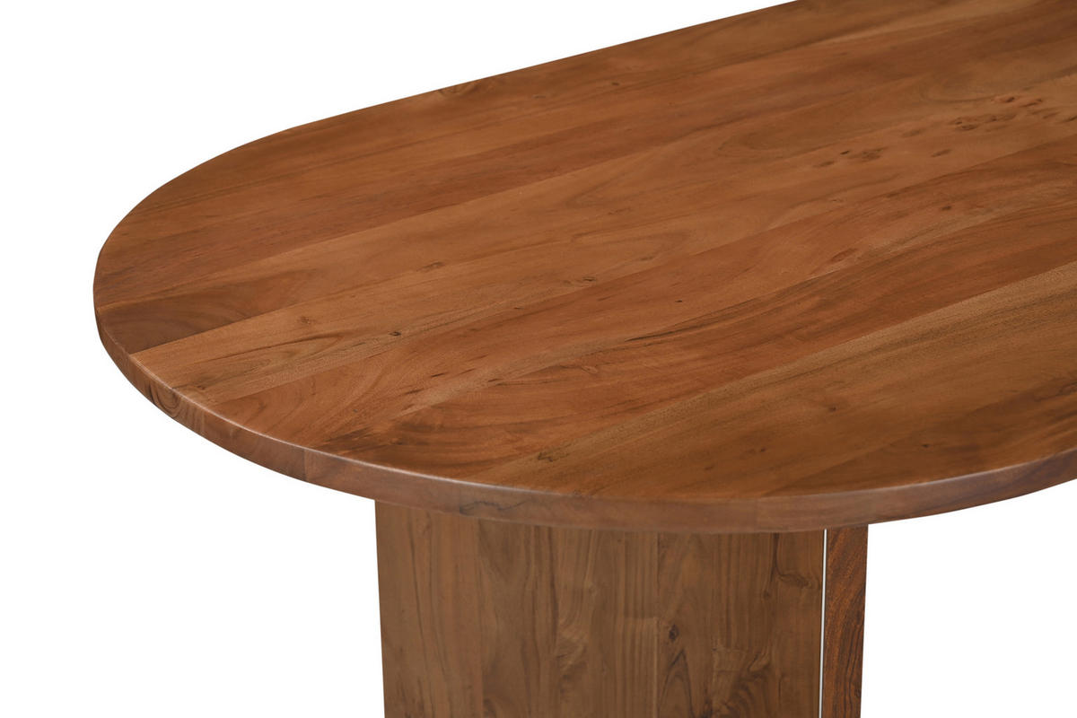 ESSTISCH LAURIE - Braun/Akaziefarben, Holz (90/204/77cm) - SAM