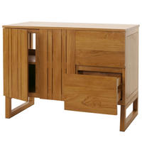 TEAK-WASCHBECKENUNTERSCHRANK Braun - Braun, Holz (106/82/56cm) - MCW