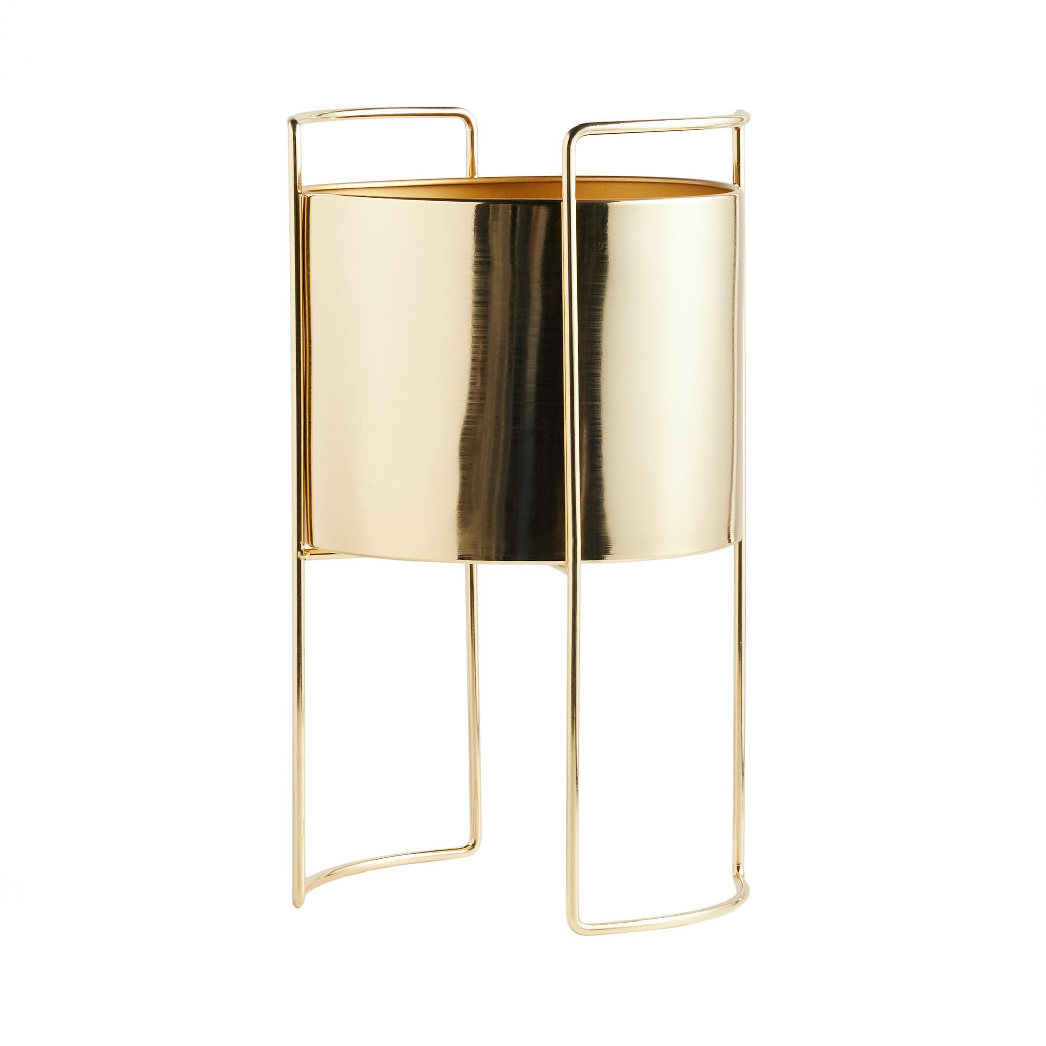 BLUMENTOPFABDECKUNG Zenaria - Goldfarben, Metall (30/50cm) - home&you