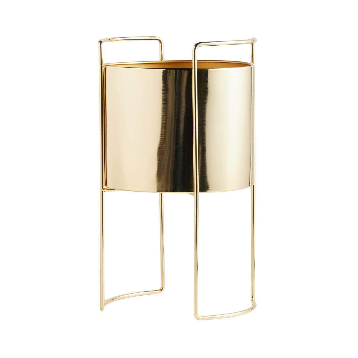 BLUMENTOPFABDECKUNG Zenaria - Goldfarben, Metall (30/50cm) - home&you