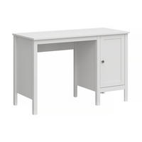 SCHREIBTISCH FARGE mit Türen, weiß - Weiß, Holz (50/115/75cm) - KONSIMO®