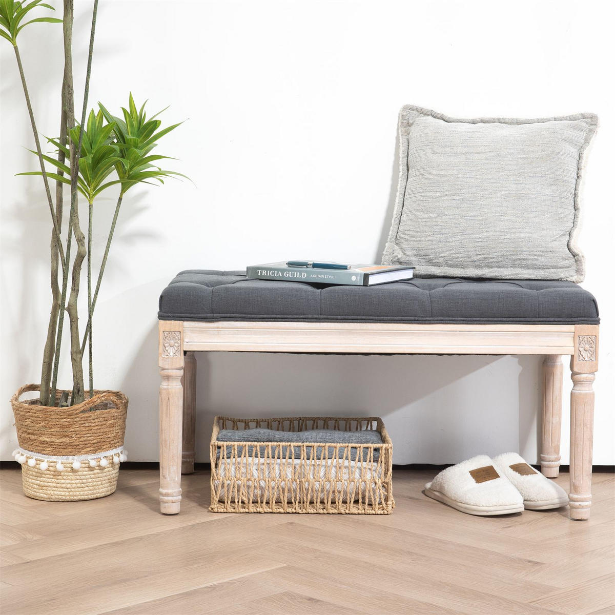 AUFBEWAHRUNGSKÖRBE ENIN - Naturfarben, Holz (34/13/28cm) - IDIMEX