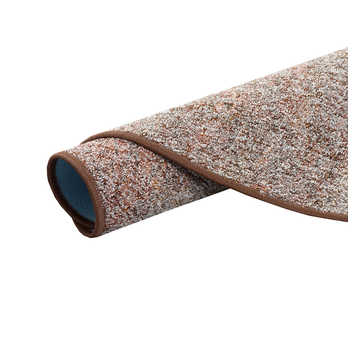 SCHLINGENTEPPICH MEMORY MELIERT RUND - Braun, Textil (100/100cm) - Snapstyle
