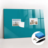 MAGNETTAFEL 60x40 Marineblau schwarzer Marker - Mintgrün, Glas (60/0.4/40cm) - TULUP