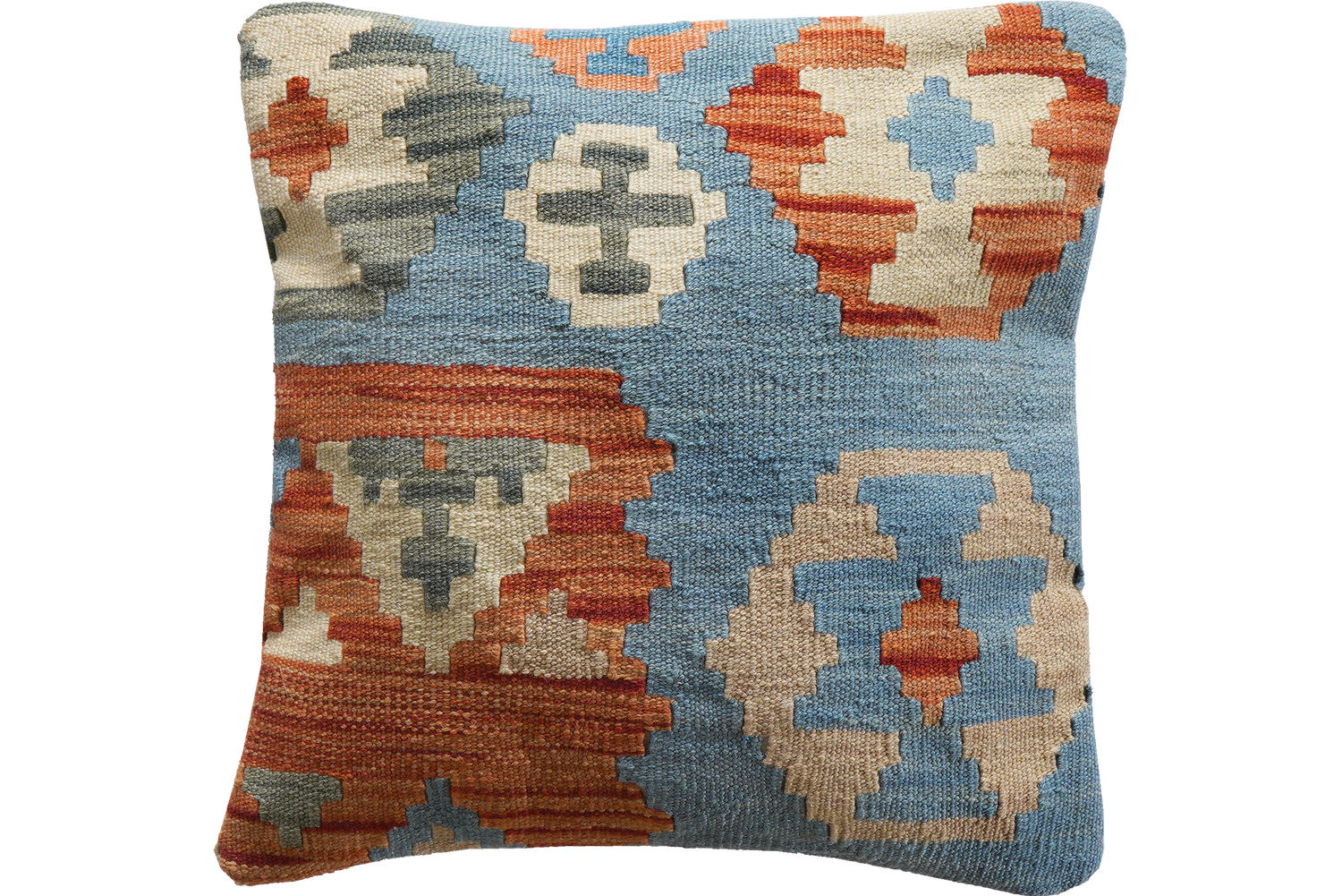 KELIM-KISSEN Mehrfarbig 50/50 cm Schurwolle - Multicolor, Textil (50/50cm) - Looma