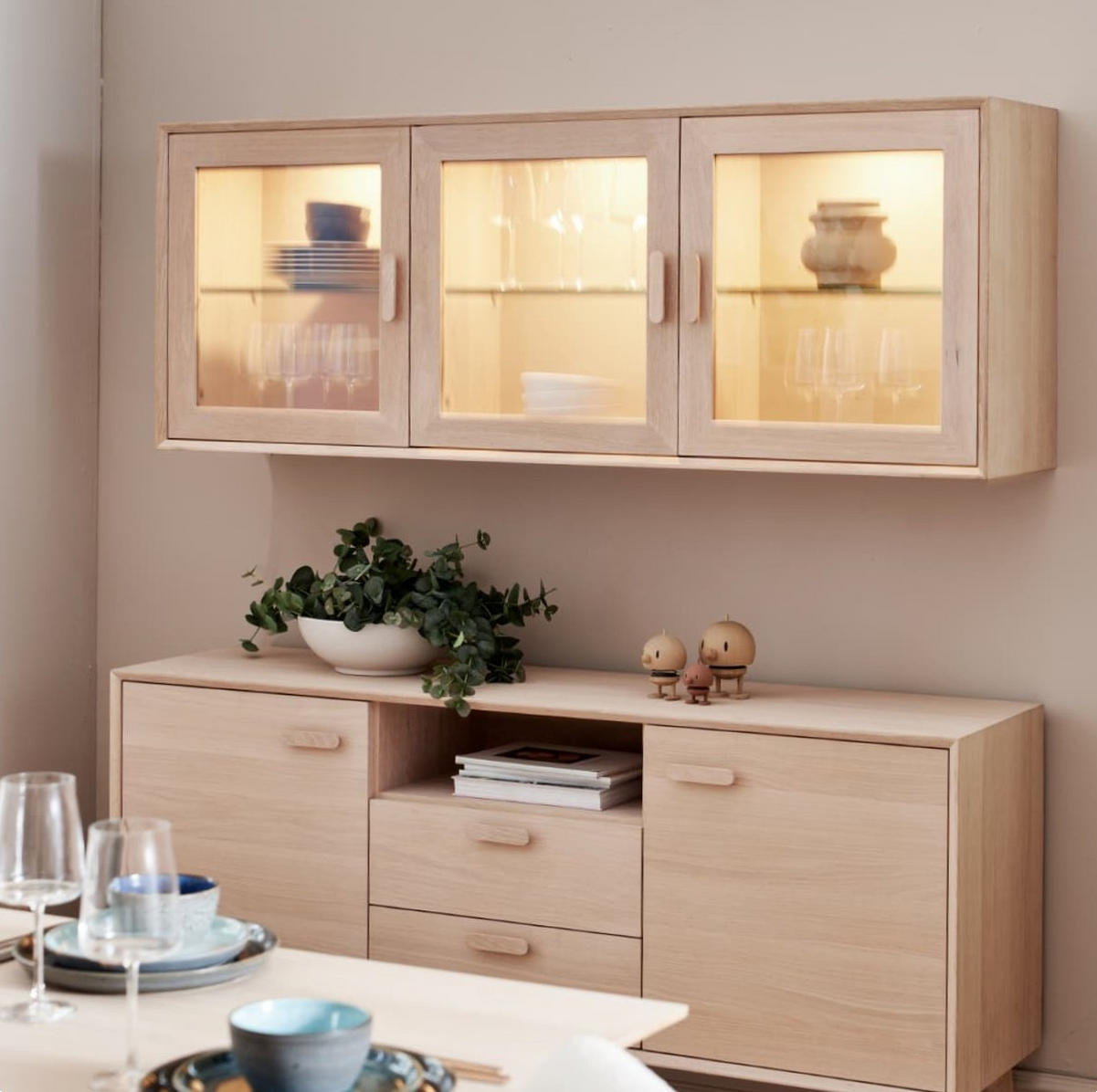 SIDEBOARD Eiche massiv - Eiche Bianco/Eichefarben, Holz/Holzwerkstoff (160/79/42cm) - Furnhouse