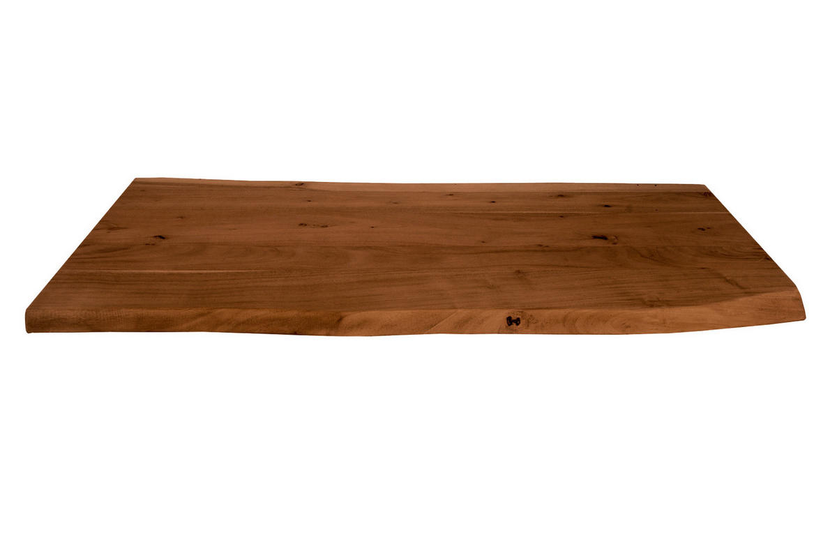 TISCHPLATTE CURT - Braun/Naturfarben, Akazienholz/Holz (60/100/3cm) - SAM