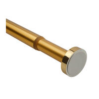 DUSCHVORHANGSTANGE Gold 90-160 cm - Goldfarben, Metall (160cm) - Sanilo
