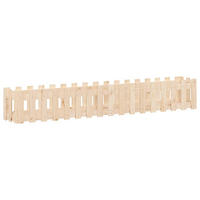 HOCHBEET Lattenzaun-Design 200x30x30 cm Massivholz Kiefer - Naturfarben, Holz (200/30/30cm) - furnicato