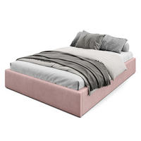 POLSTERBETT 140x200cm Bett mit Stauraum Lattenrost Rosa - Rosa, Holz/Holzwerkstoff (140/200cm) - Muralo