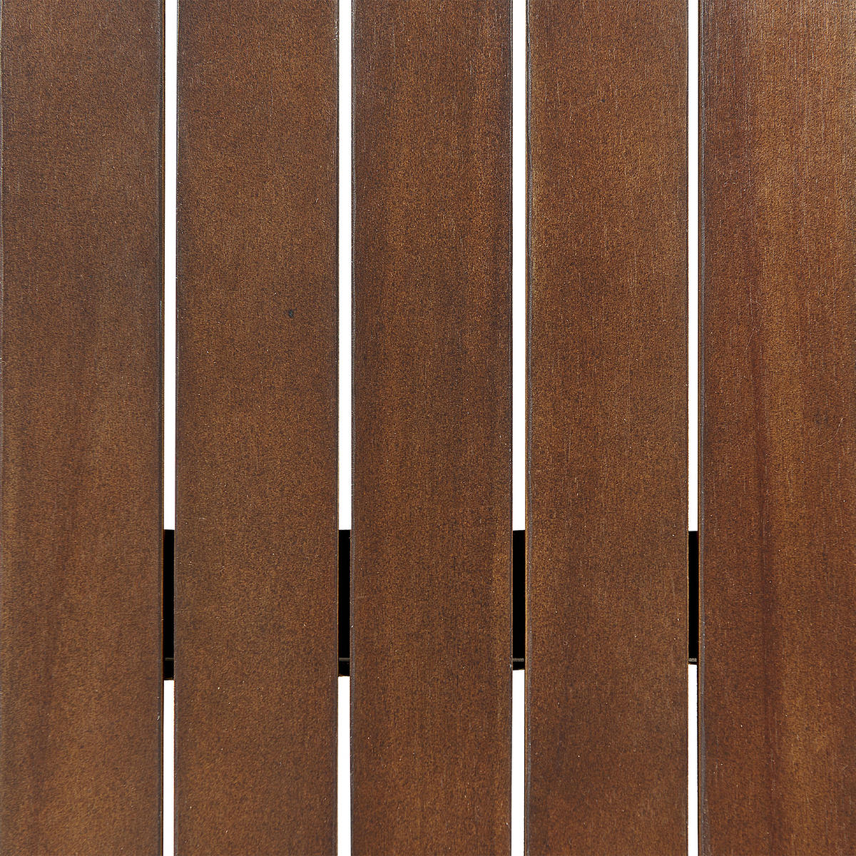 GARTENTISCH Massivholz Dunkler Holzfarbton Amantea - Dunkelbraun, Holz (68/45/73cm) - Beliani