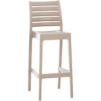 BARHOCKER Ares 105x45x51 cm schlamm - Schlammfarben, Kunststoff (45/105/51cm) - furnicato