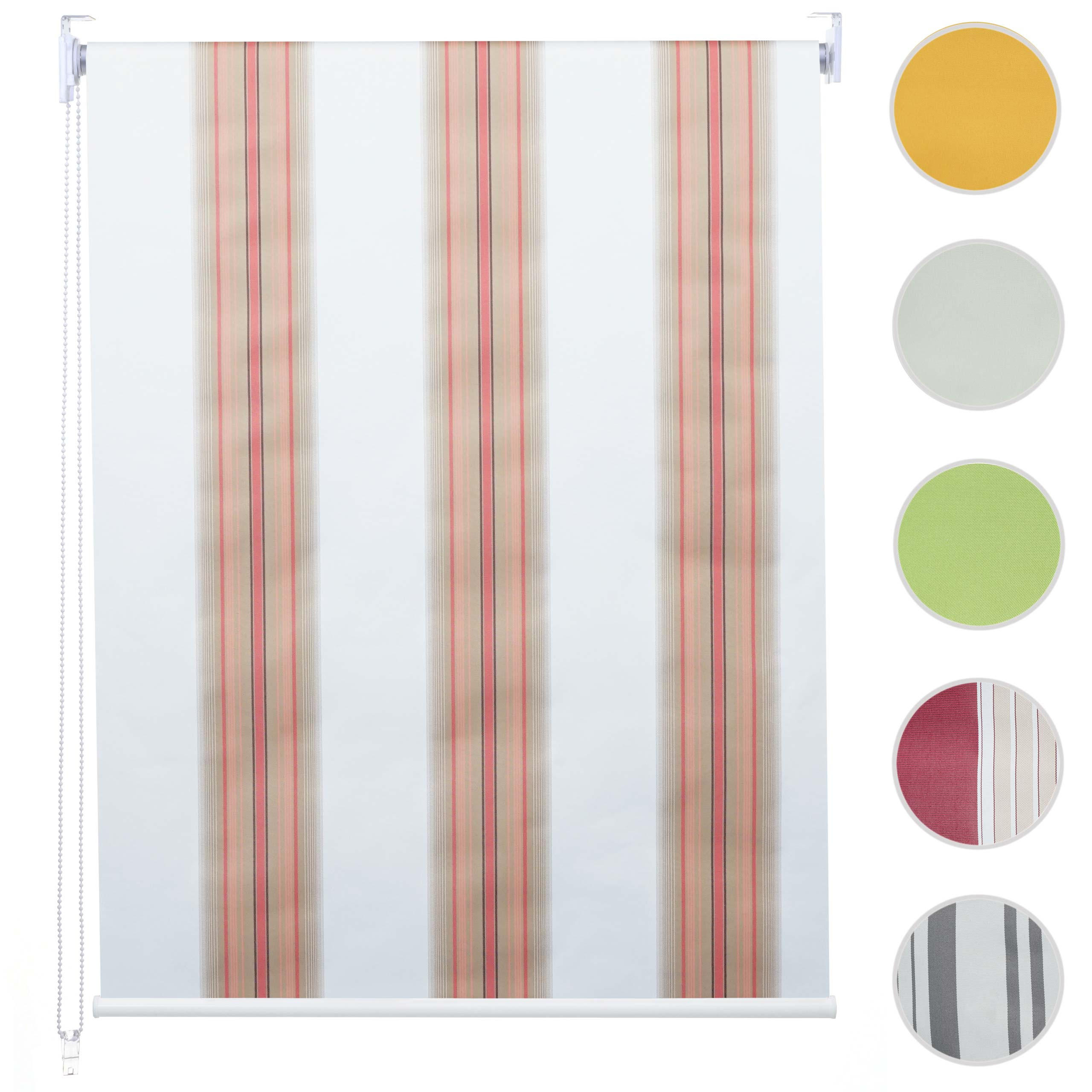 ROLLO Weiß, Rot, Beige - Beige/Rot, Textil (80/230/7cm) - MCW