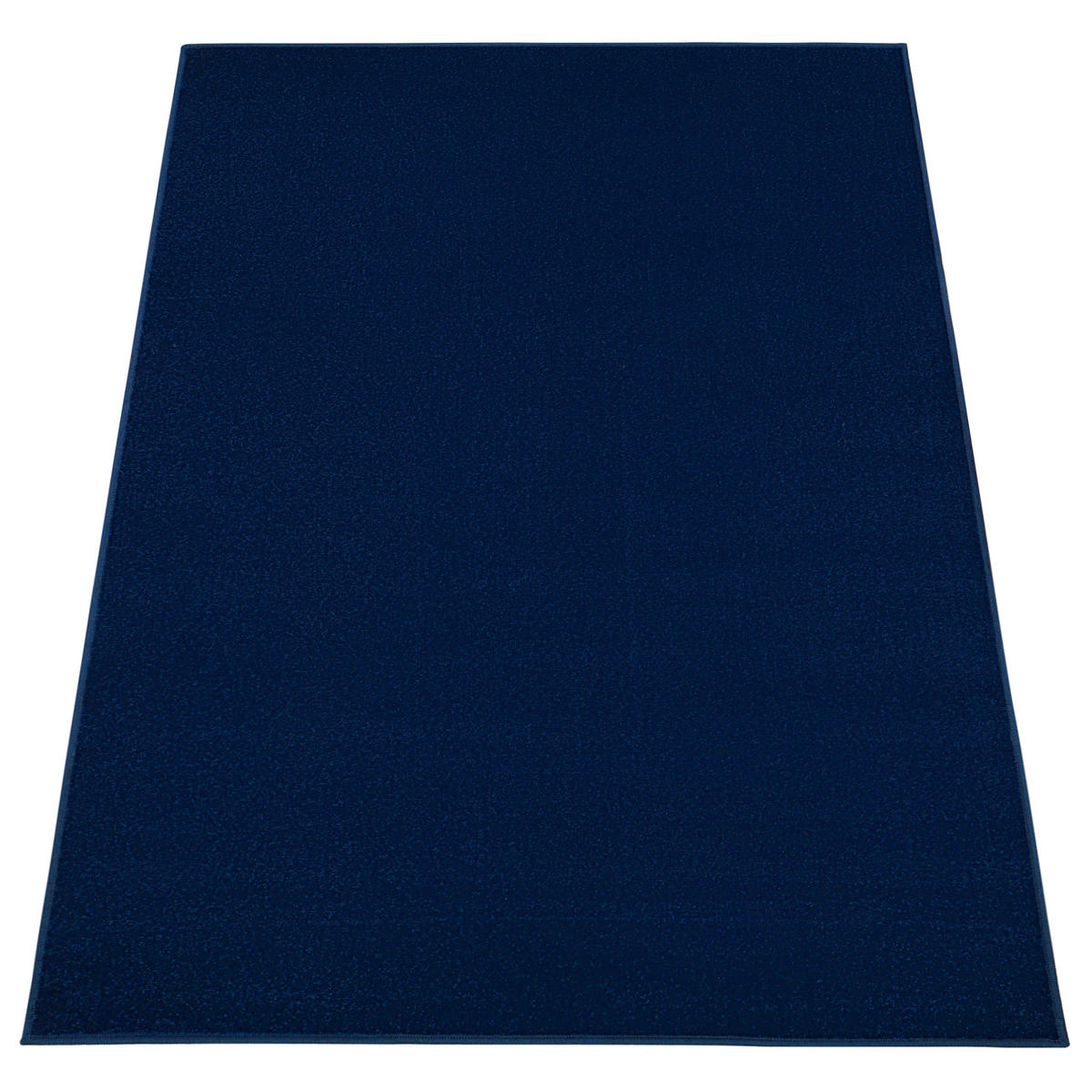 TEPPICH Mono Dunkelblau 180/250 cm - Dunkelblau, Kunststoff (180/250cm) - Tapiso