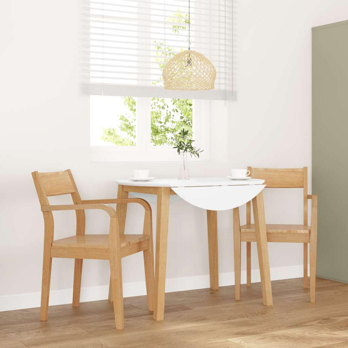 ESSZIMMERSTÜHLE 2Er Set Natur Massivholz Gummibaum - Braun, Holz (57/80.5/51cm) - vidaXL