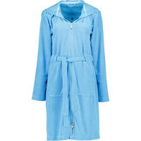 BADEMANTEL DAMEN KURZMANTEL MIT KAPUZE TAMPA ICE BLUE - 5560 - Blau, Textil (XSnull) - Vossen