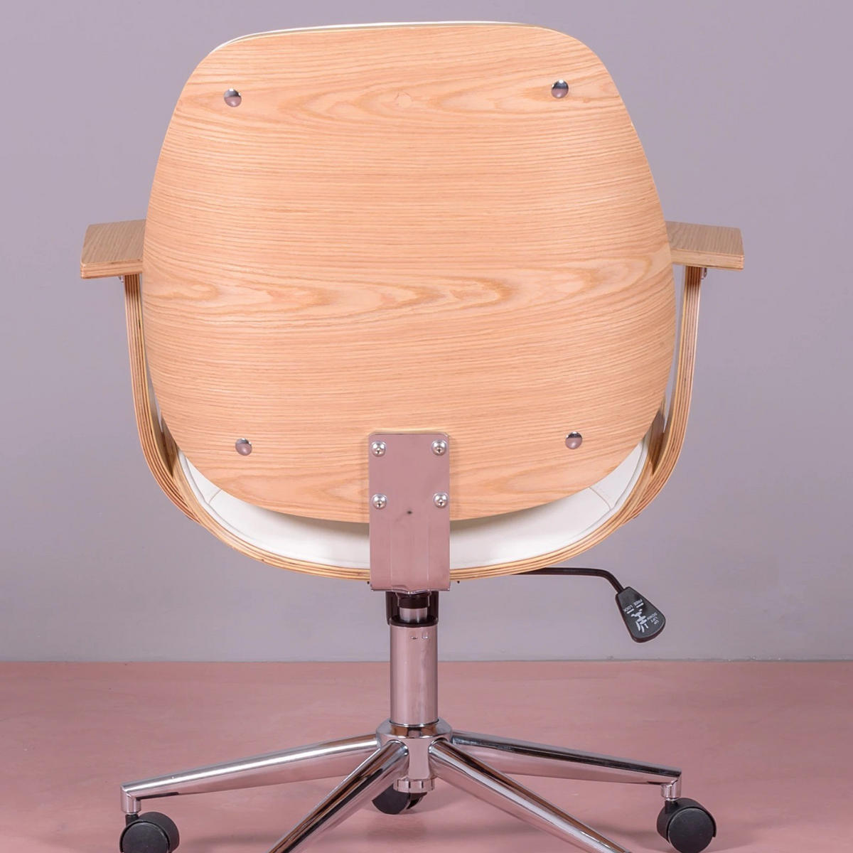 BÜROSTUHL Holz Weiß - Weiß, Holz (69/93/60cm) - Nest Dream